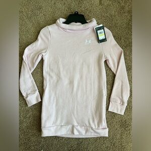 Under Armour Light Pink Kids Long Sleeve Tunic Length Top